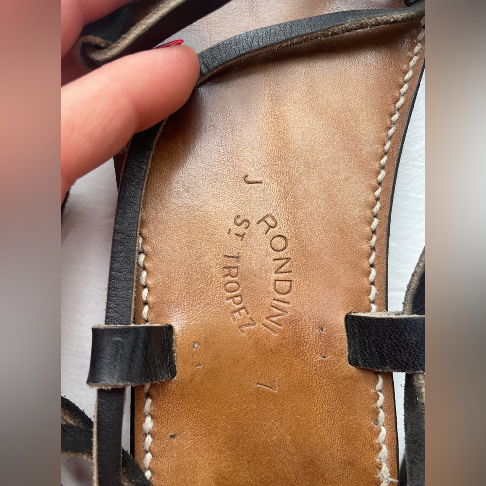 Bikini Double Tanned Leather Sandals - Picture 2 of 3